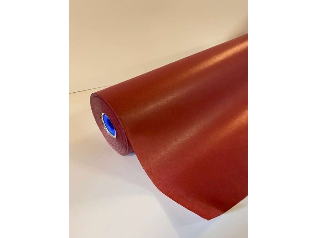 Bordeaux / warm red floral paper 75cm