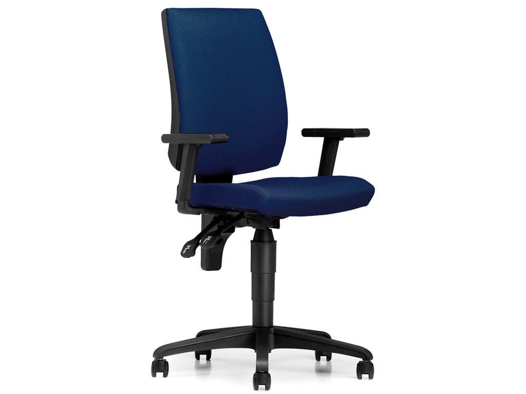 Office chair Tactic blue with soft wheels