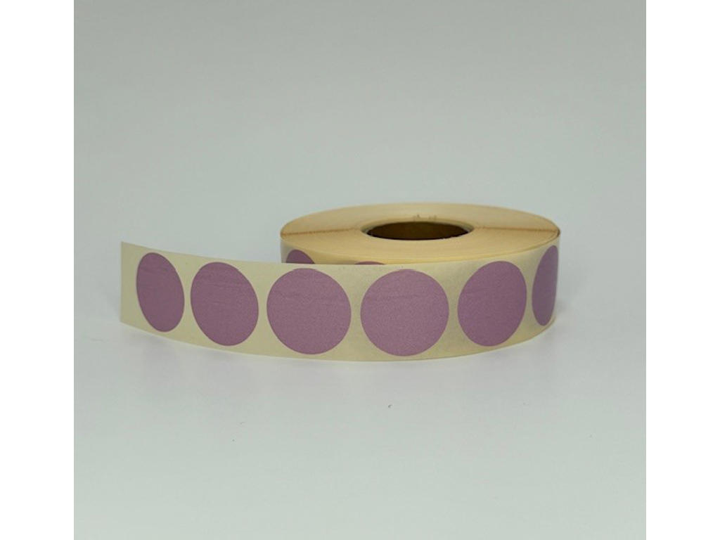 Etiketter Ø30mm lilla L09503