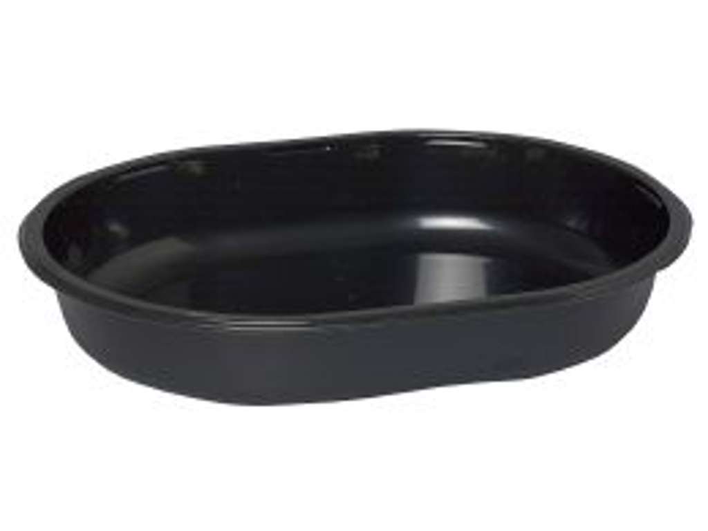 Ovale microbakkker . 1-rums sort 1000ML