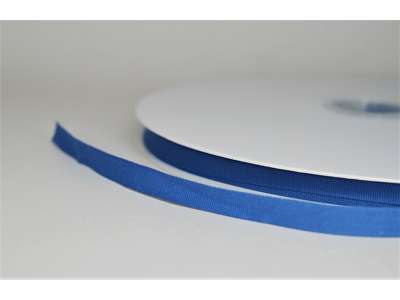Cotton ribbon smoke blue 10mm