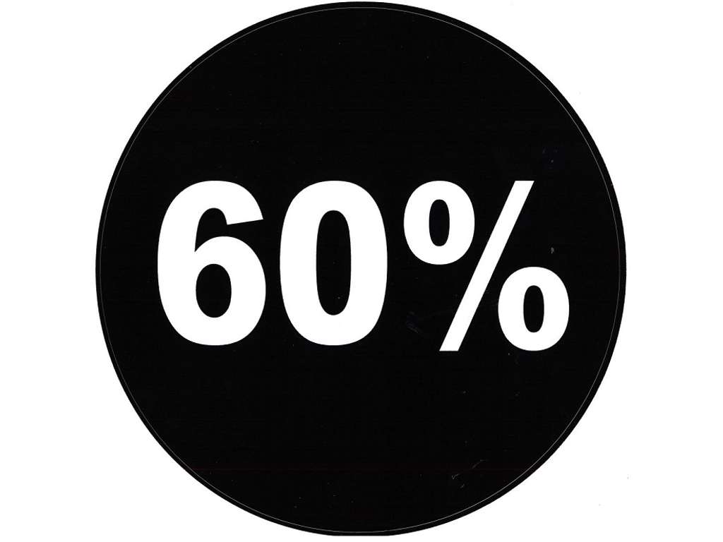 Etiketter ø 20cm 60% Sort