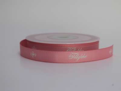 Tillykke bånd rosa 13mm x 20m