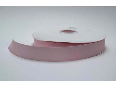 Glat silkebånd 25mm pearl pink #123