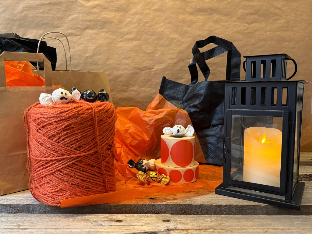 Flax cord orange 1kg 470m