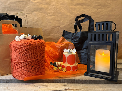 Flax cord orange 1kg 470m