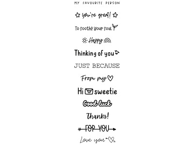 Trodat Creative Mini sæt Kind messages (rosa)