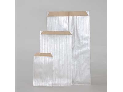 Gavepose 7x12 cm sølv