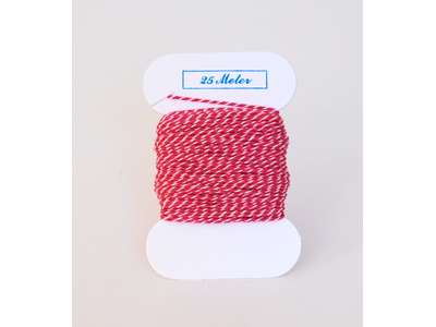 Cotton cord vnd. pink/white