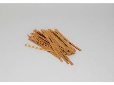 Twist ties 100mm guld poselukker. 1000 stk pr. pakke.