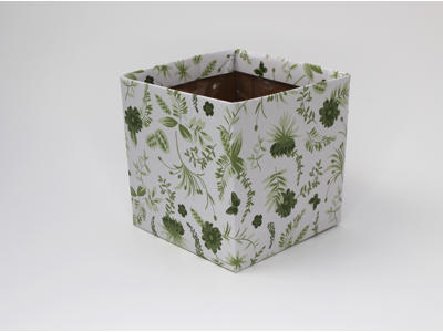 Square hatboxes "Parfum Boisé" 12x12x12cm (10 pcs)