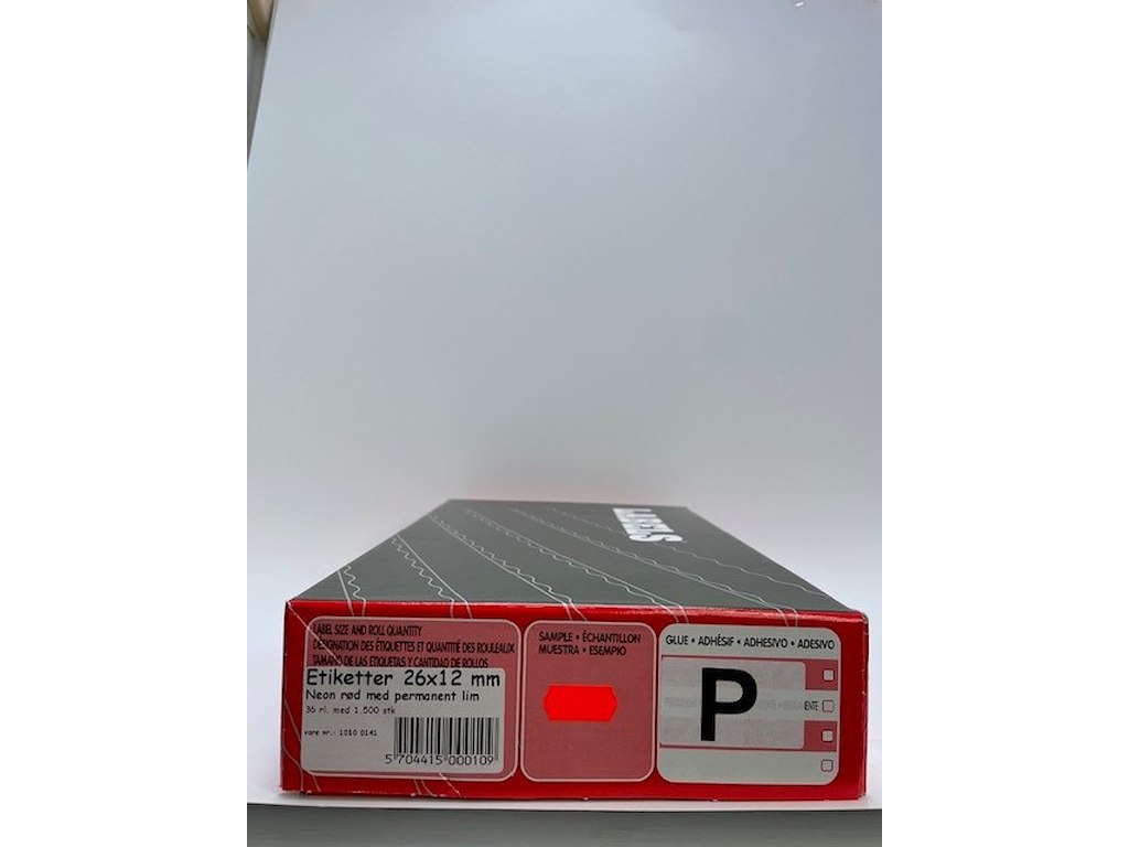 Etiketter 26x12 n. orange perm. Wave 36 rl.