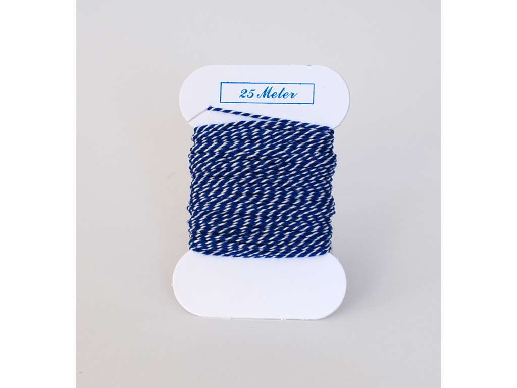 Cotton cord vnd. blue/white