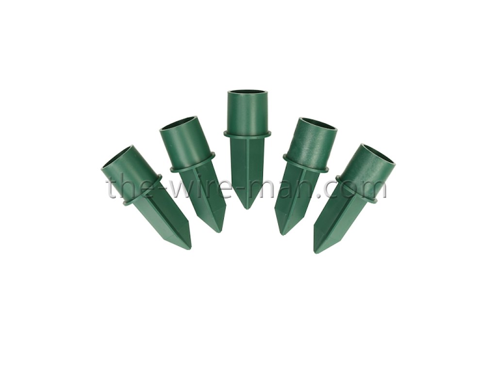 Candle holder green plastic (24 pcs)