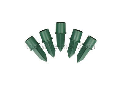 Candle holder green plastic (24 pcs)