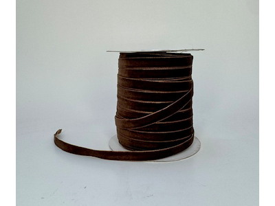 Velourbånd 9mm x 50y brun nr. 12 - 45m