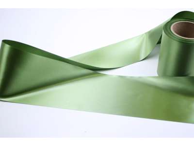 Wreath ribbon light green soft 100mm x 25m