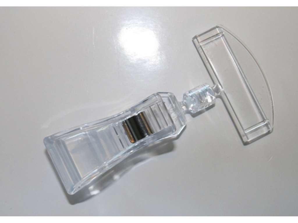 Multiclips stor. Totallængde 9,5 cm