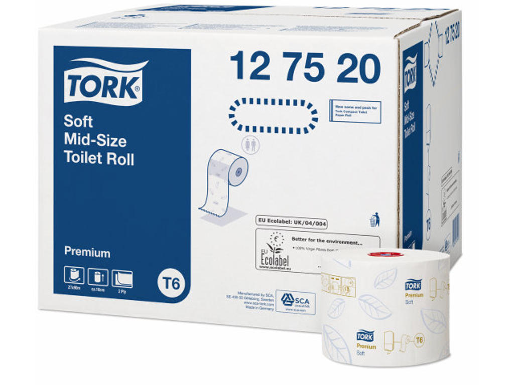 Toiletpapir TORK T6 (27 rl pr. krt) 127520