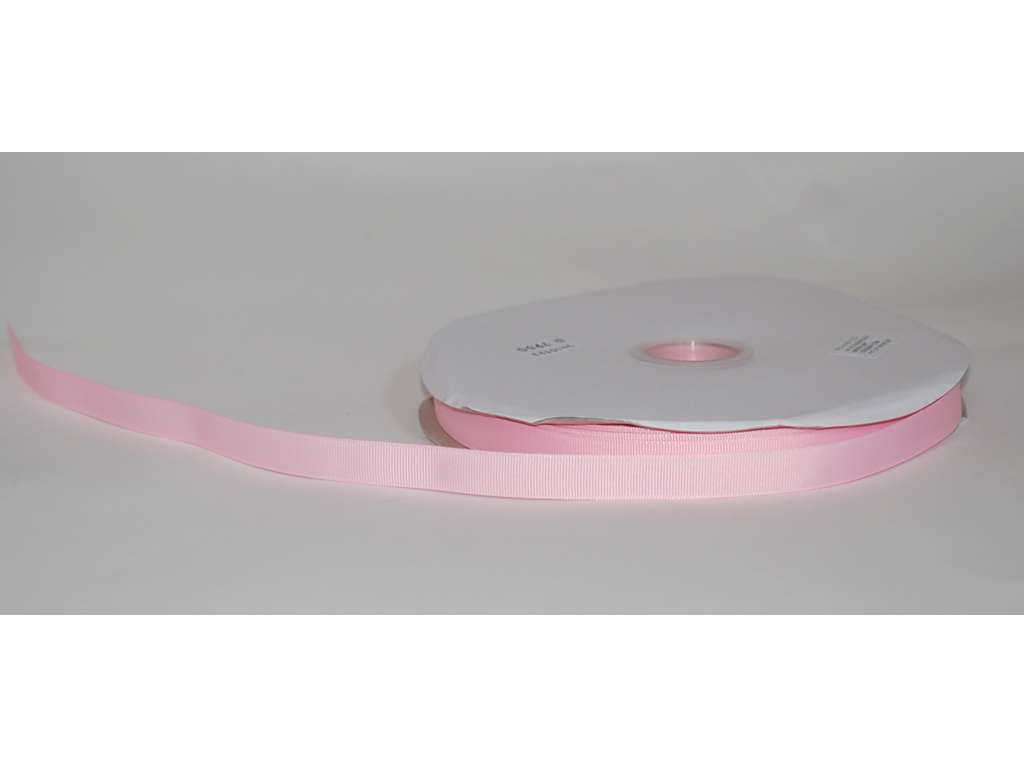 Silk ribbon 16mm grooved pearl pink