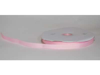 Silkebånd 16mm rillet pearl pink