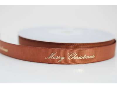 Merry Christmas julebånd camel 13mmx20m