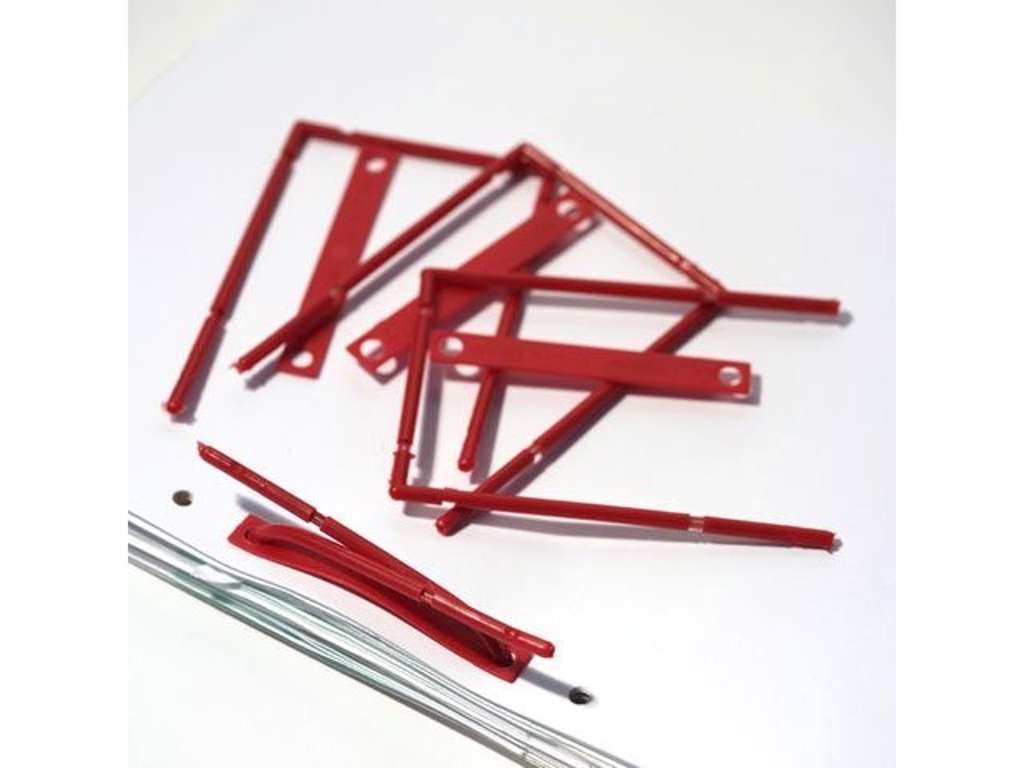 B-binder red w/bar and label 100 pcs/pack