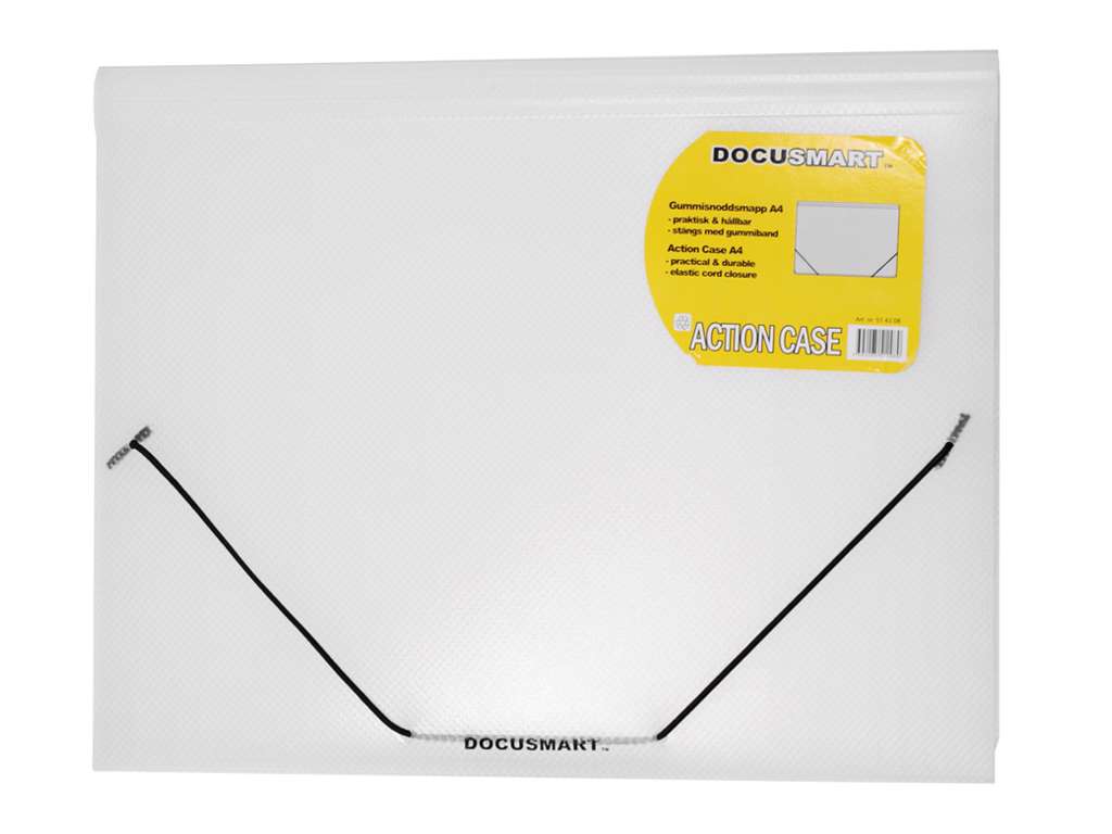 Elastikmappe plast A4 Transp.