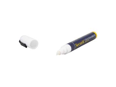 Securit kridtmarker 2-6mm hvid