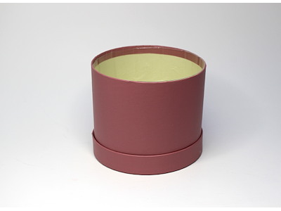 Round hat box Ø14x10cm old rose