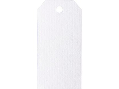 Manilla Tags 110g- 10 stk Hvid 48×96 mm