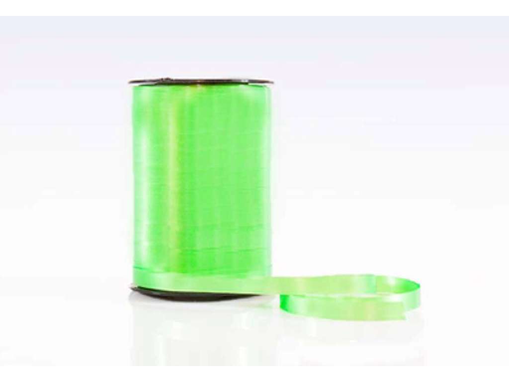 Gift ribbon poly 10 mm - Lime