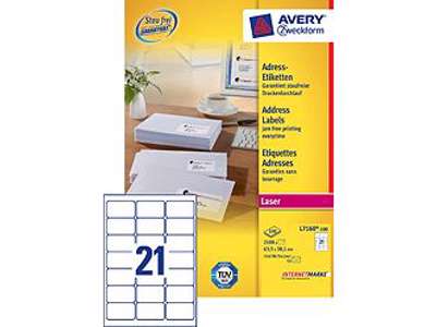Avery Label A4 White L7160-100