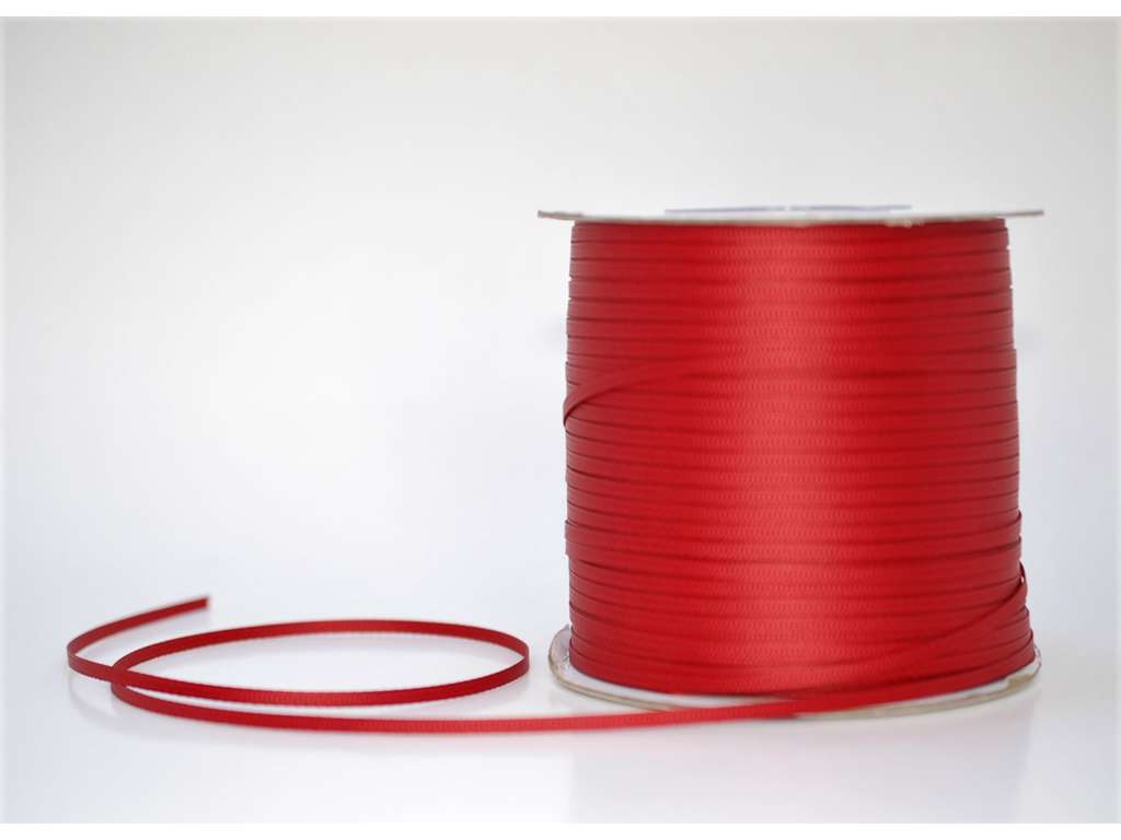 Silkebånd 3mm x 320 meter scarlet