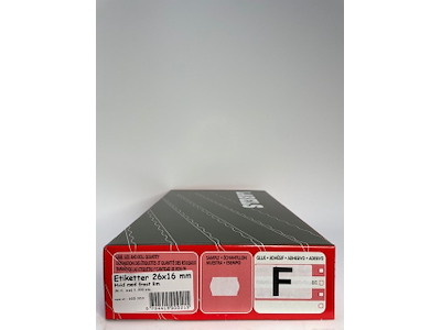 Etiketter 26x16 hvid frost Wave 36 rl.