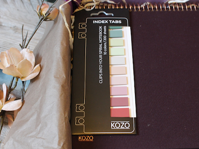 KOZO Index Faner 10 Farver Blush