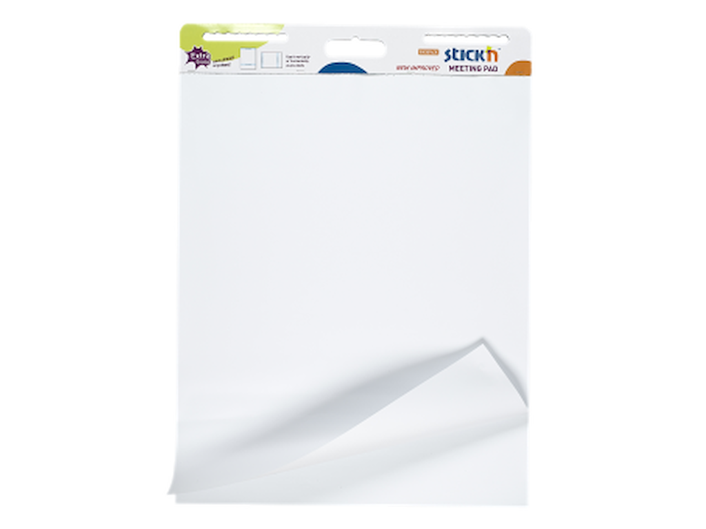 Self-adhesive flip chart pad stick'n 72x62 cm.