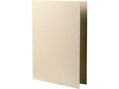 Dobbeltkort A5, 220g  Elfenben 5 stk.