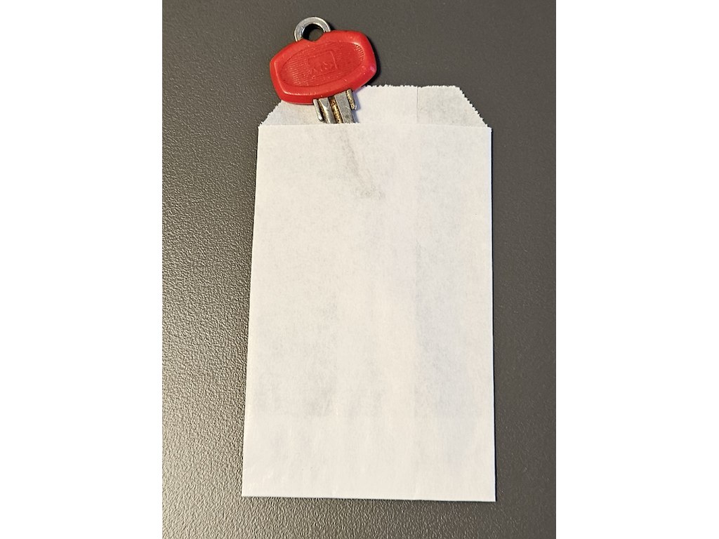 Gavepose 7x12cm Hvid 40 gr.  (1000 stk)