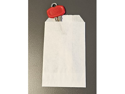 Gavepose 7x12cm Hvid 40 gr.  (1000 stk)