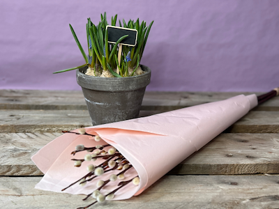 Silkepapir nr. 001 light pink 50x75 cm