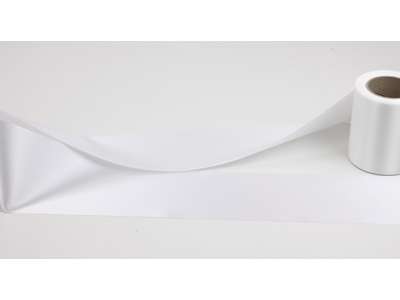 Wreath ribbon white 100mm x 25 meters