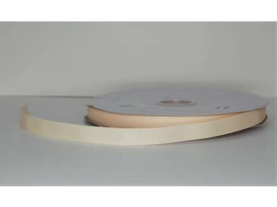 Silkebånd 16mm rillet Creme