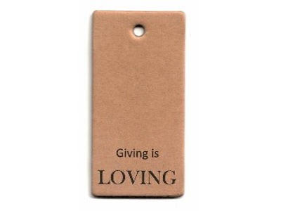 Hængemærker Giving is Loving (50 stk)