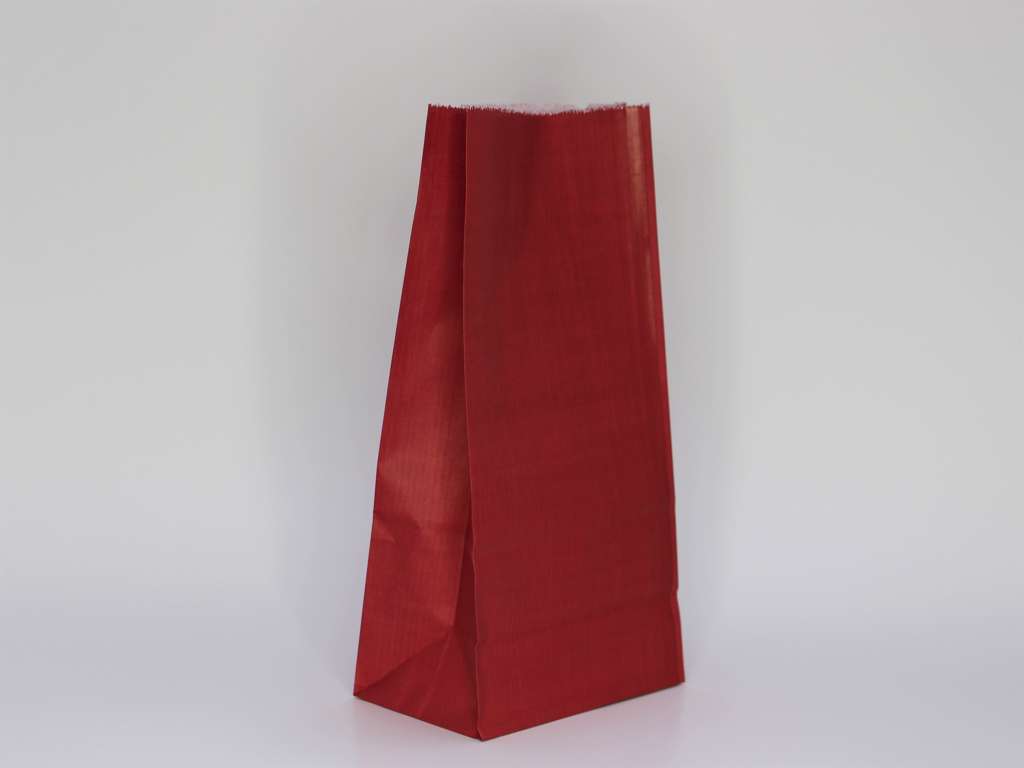 Klodsbundsposer Røde 12x7,5x24cm(100 stk)