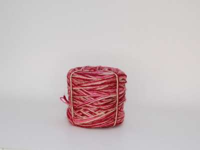 Flax cordel rød/hvid/pink 167m