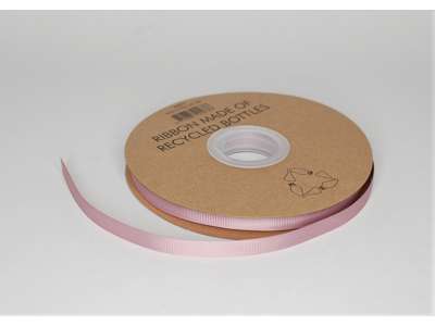 Recycle tape 9mm grooved gl. pink