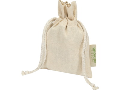 Giftbag organic cotton 10x15 cm. 10 pieces.