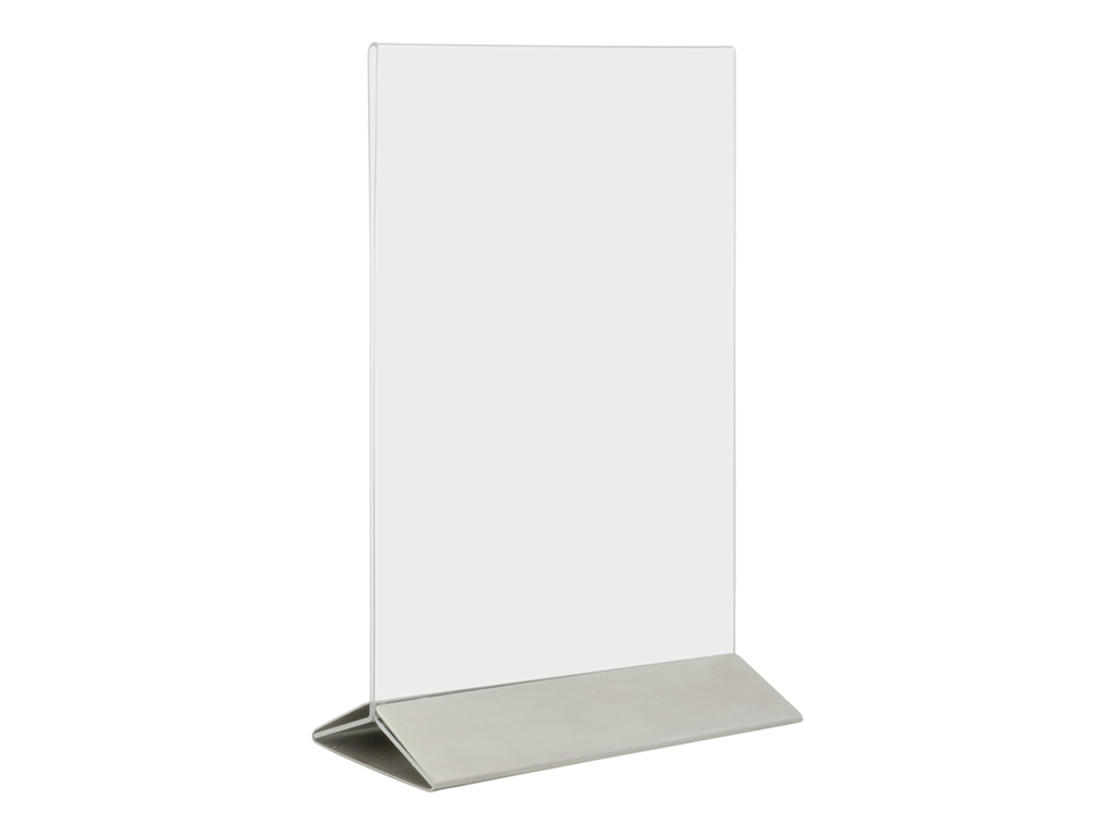 Securit Display, stainless steel base A5