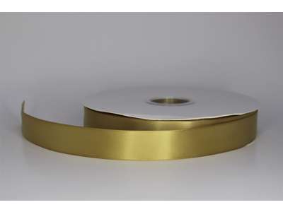 Silkebånd 25mm glat Golden Olive